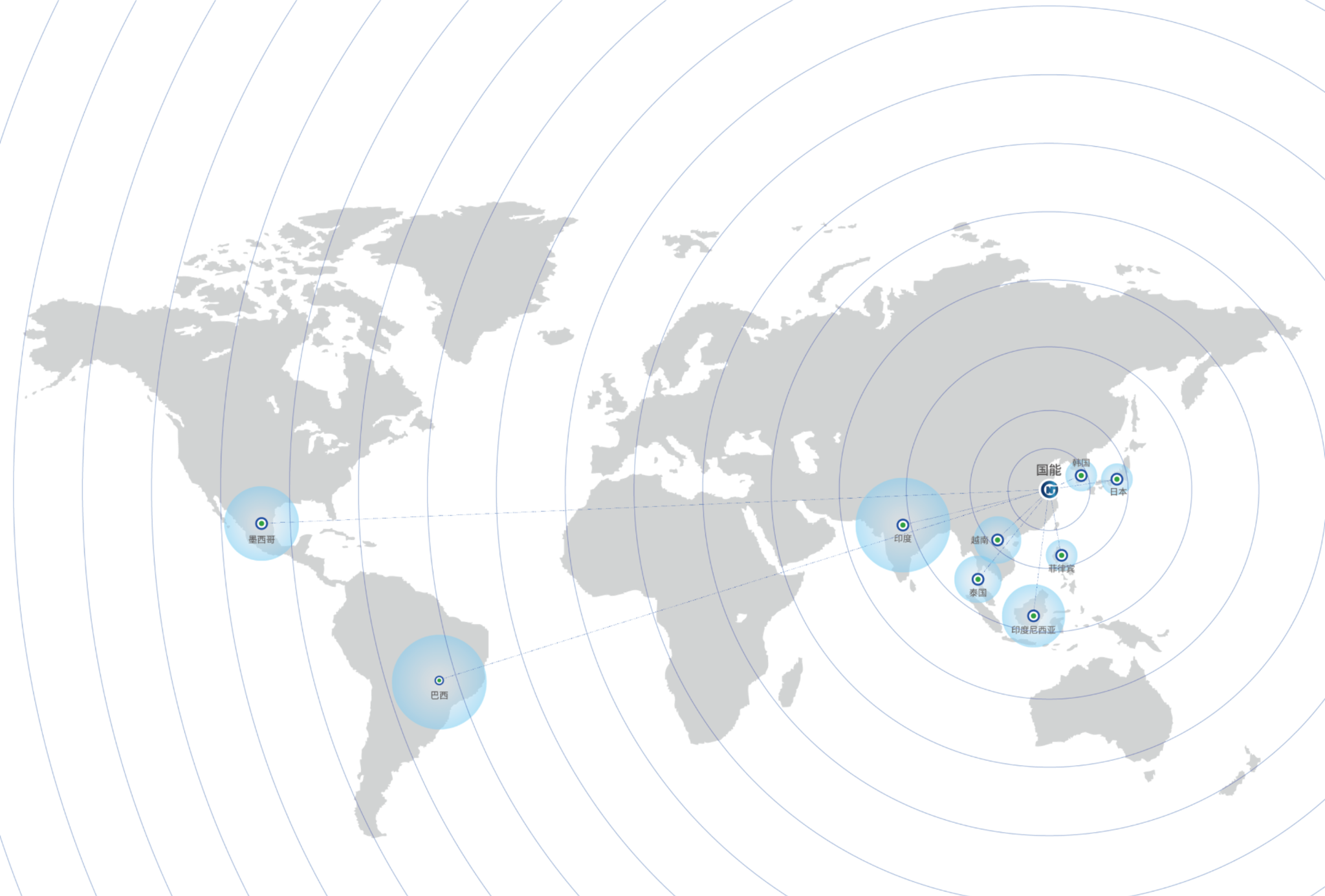 海外业务及全球化布局地图